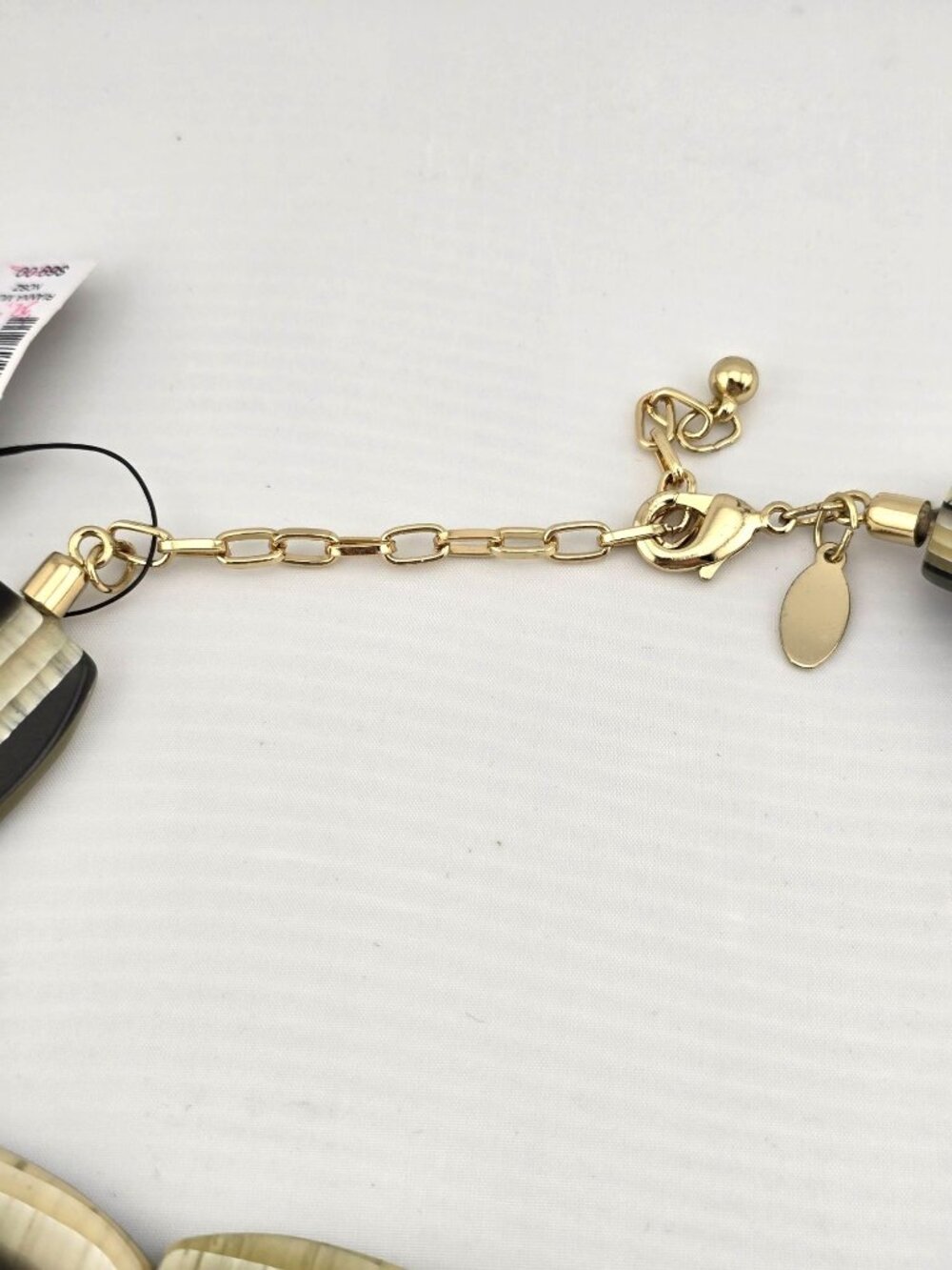 Chicos Rianna Multi-Strand Necklace With Black & Cream Beads Statement Heavy - Picture 7 of 7